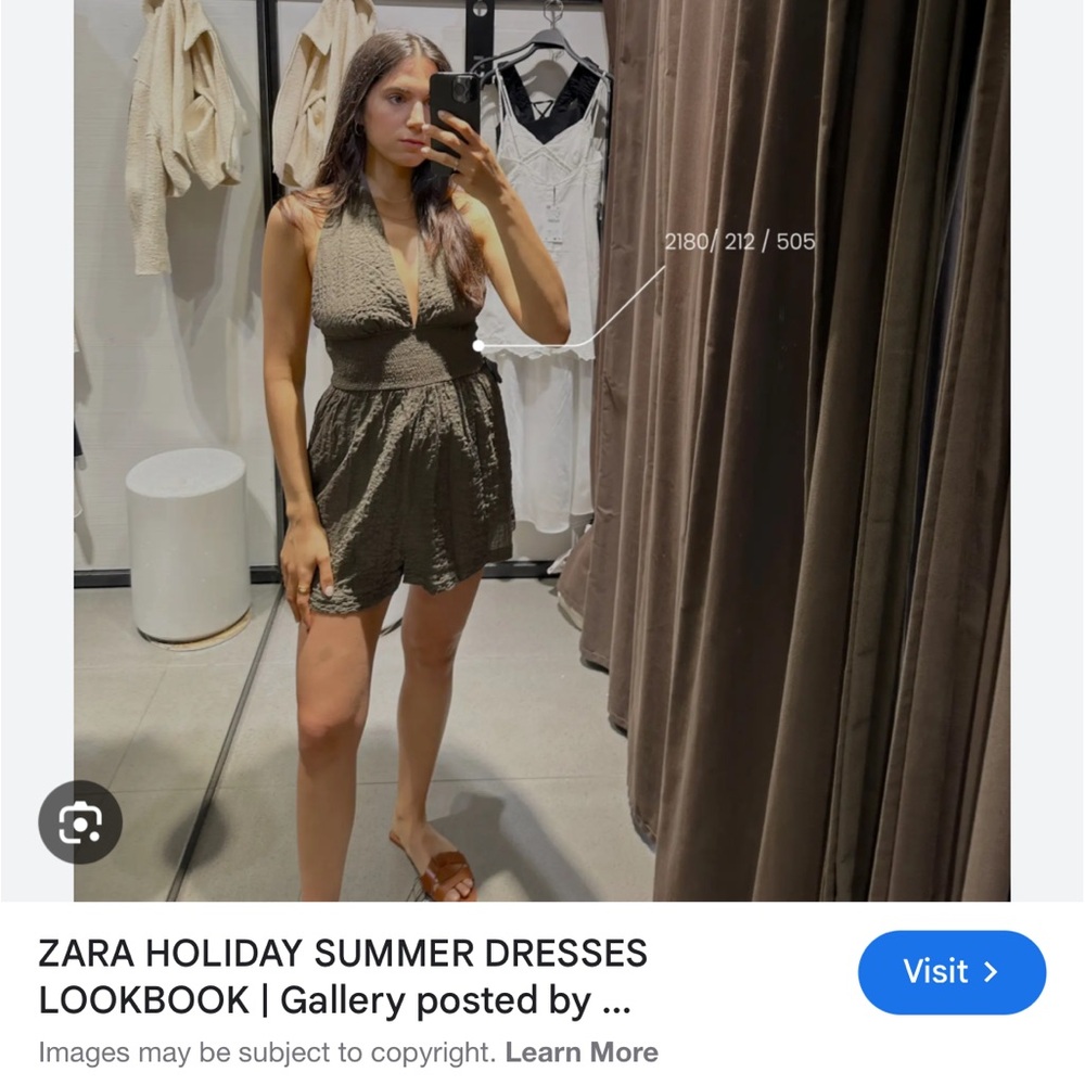 Halter top romper new with tag from Zara size small